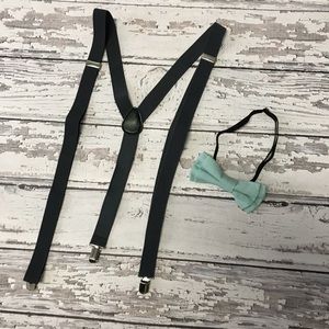 Men’s suspenders & bow tie